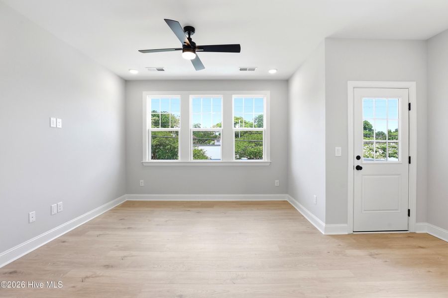 Spacious, unfurnished interior of a new home in Downtown Wilmington Collective, Wilmington (Image 13). Spacious, unfurnished interior of a new home in Downtown Wilmington Collective, Wilmington (Image 13).