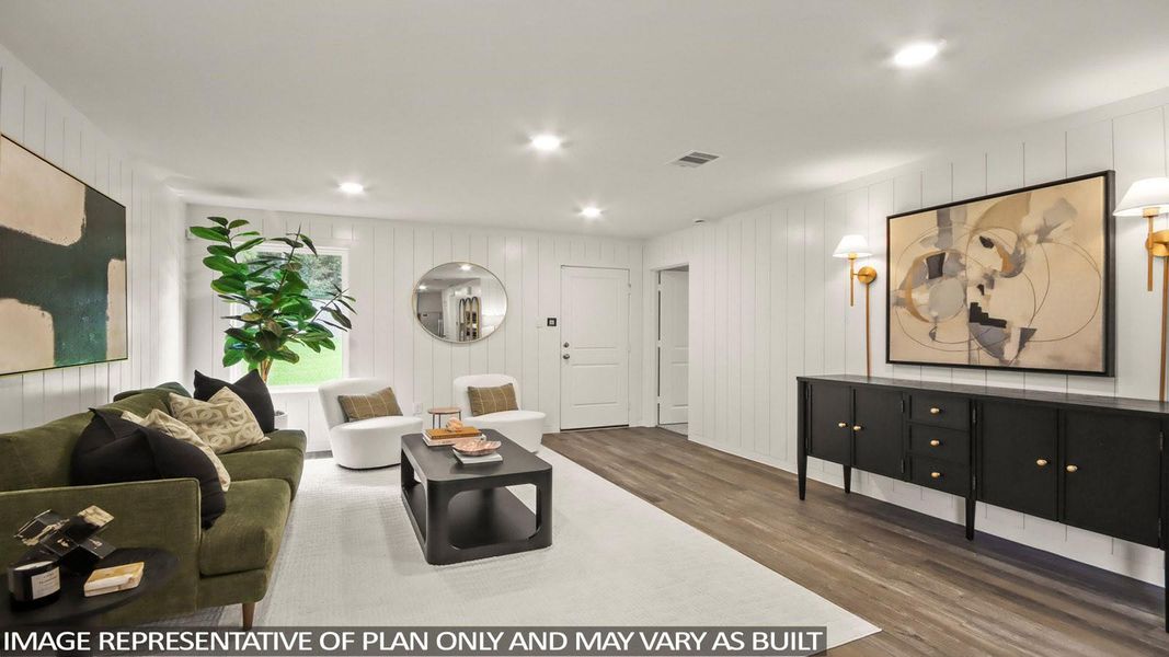 Furnished interior view inside a new home in Sunterra, Katy (Image 10).