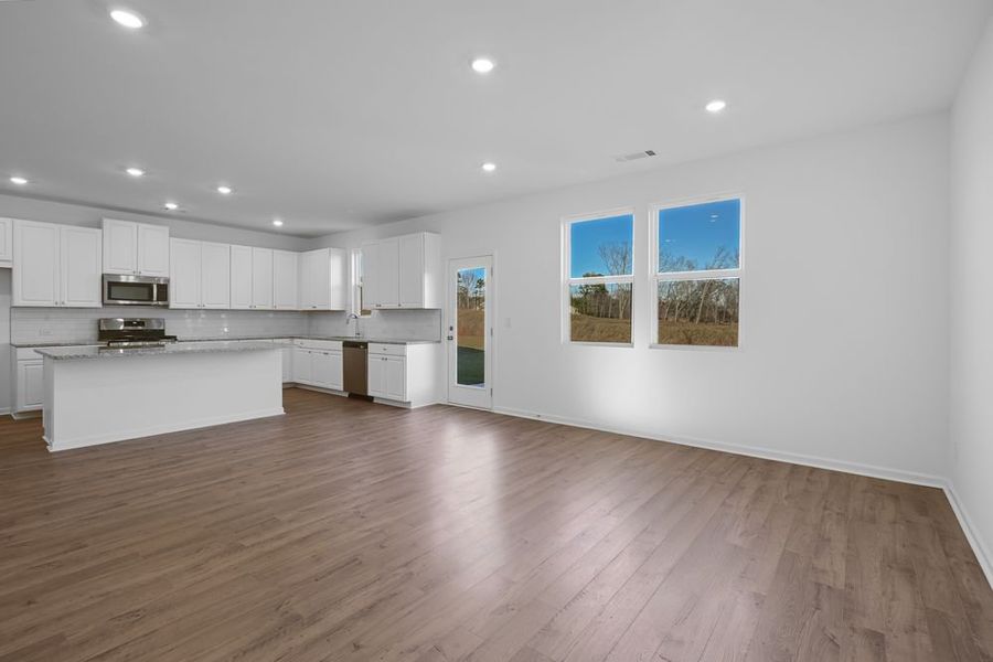 Representative unfurnished interior of a home built from the Denton by Taylor Morrison in Falls Creek, Flowery Branch (Image 19). Representative unfurnished interior of a home built from the Denton by Taylor Morrison in Falls Creek, Flowery Branch (Image 19).