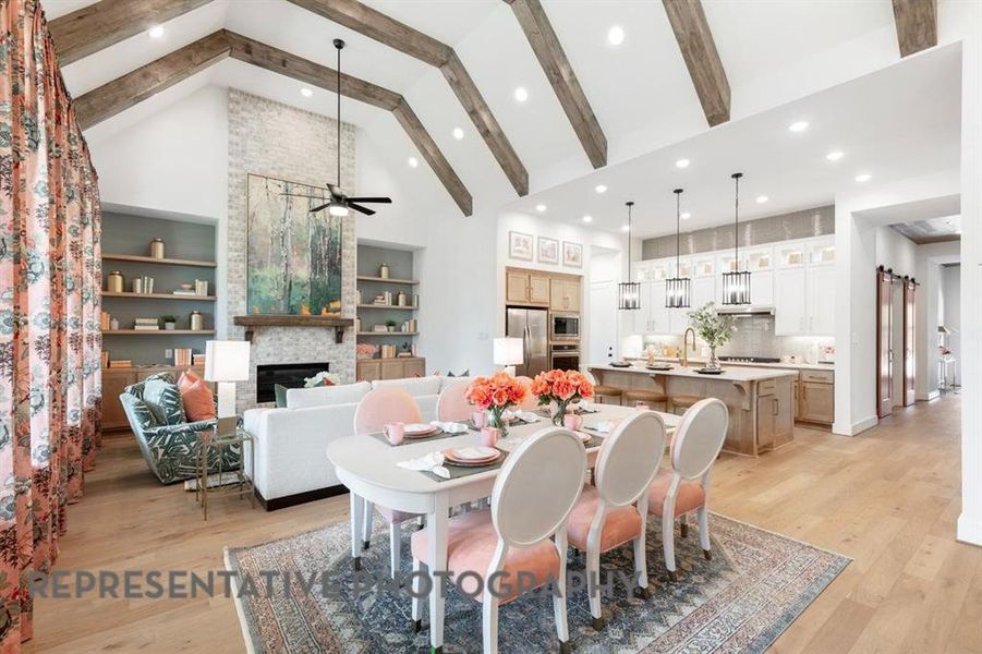 Furnished interior view inside a new home in Ridge Crossing, Waxahachie (Image 5). Furnished interior view inside a new home in Ridge Crossing, Waxahachie (Image 5).