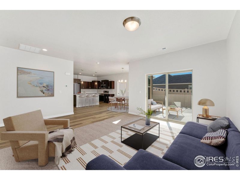 LIVING ROOM VIRTUALLY STAGED