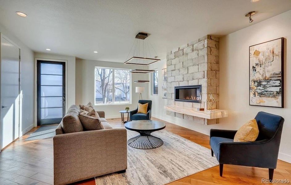 Furnished interior view inside a new home in , Denver (Image 4). Furnished interior view inside a new home in , Denver (Image 4).