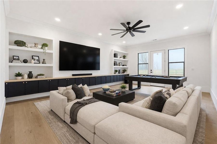 Furnished interior view inside a new home in , Buford (Image 21).