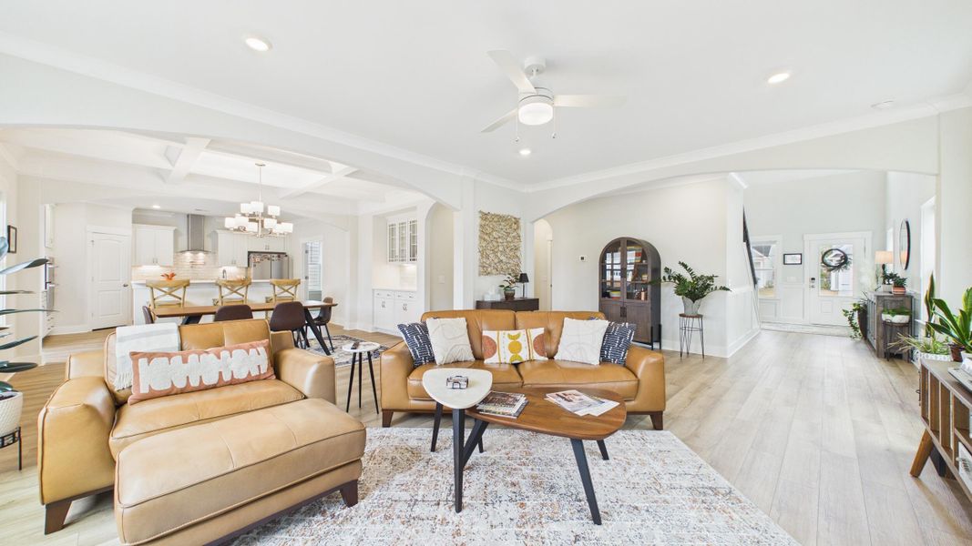 Furnished interior view inside a new home in Hewing Farms, Summerville (Image 16).