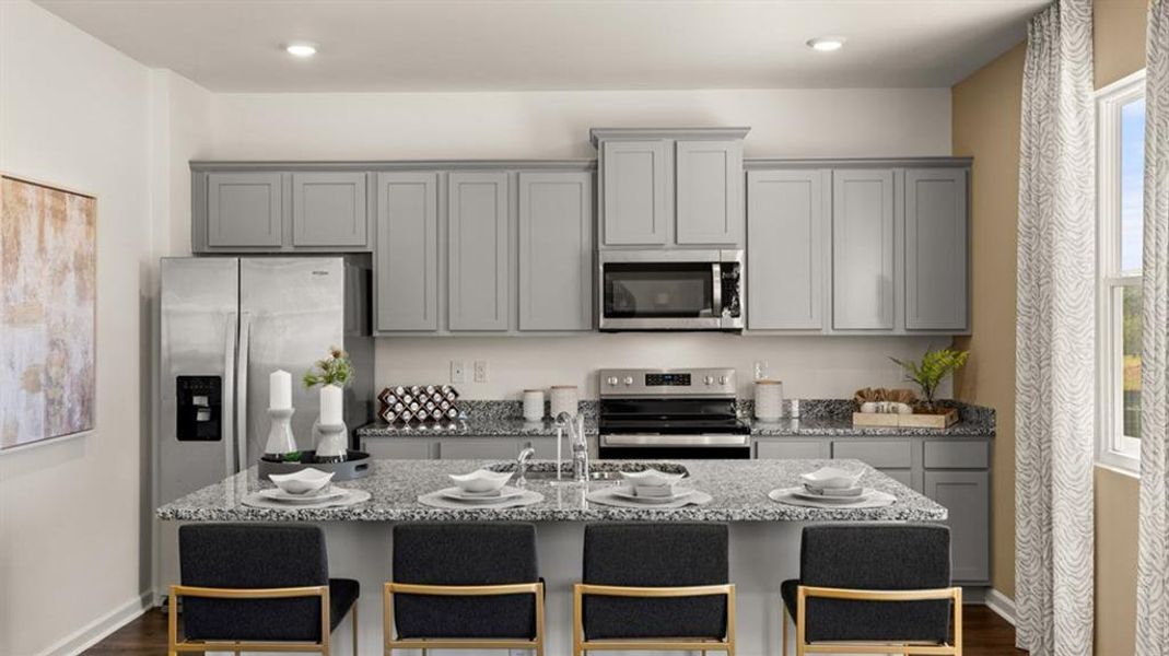 Furnished interior view inside a new home in Teamon Pointe, Griffin (Image 28).