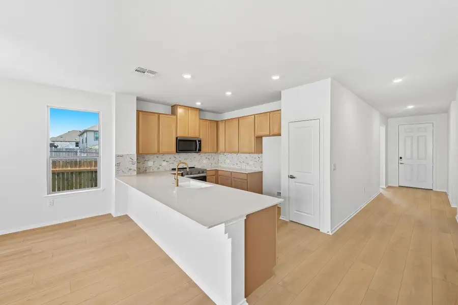Furnished interior view inside a new home in McKinney Crossing, Austin (Image 8). Furnished interior view inside a new home in McKinney Crossing, Austin (Image 8).