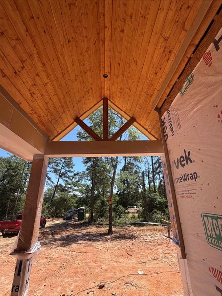 In-progress construction of a new home in , Coldspring, TX (Image 11).