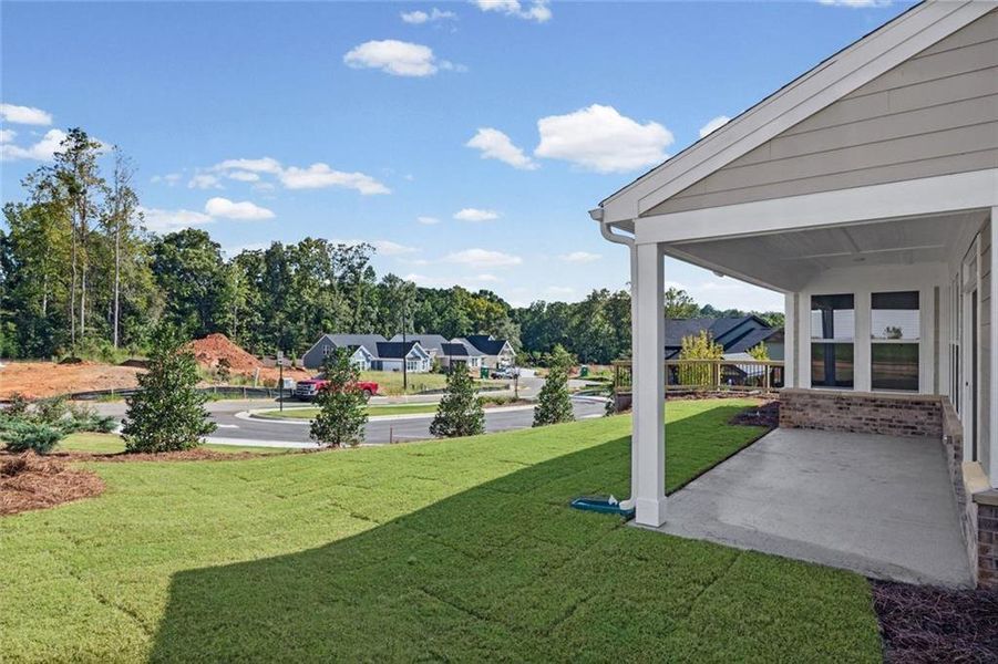 Exterior details and patio area of a home in Easton Park, Dallas (Image 4).