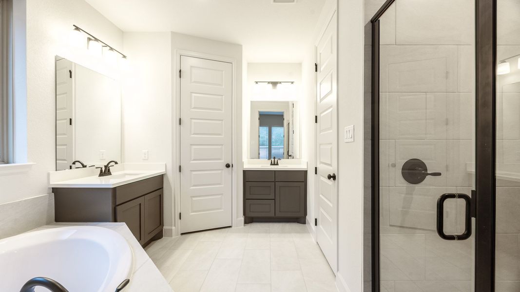 Furnished interior view inside a new home in The Colony, Bastrop (Image 4).