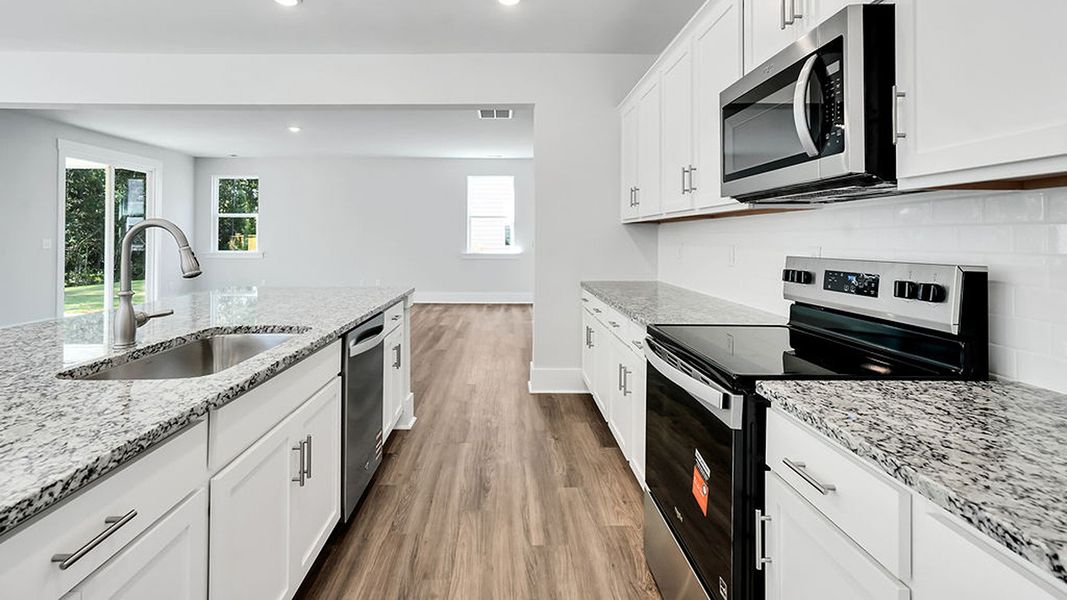 Furnished interior view inside a new home in The Haven at Indigo Preserve, Leland (Image 6).