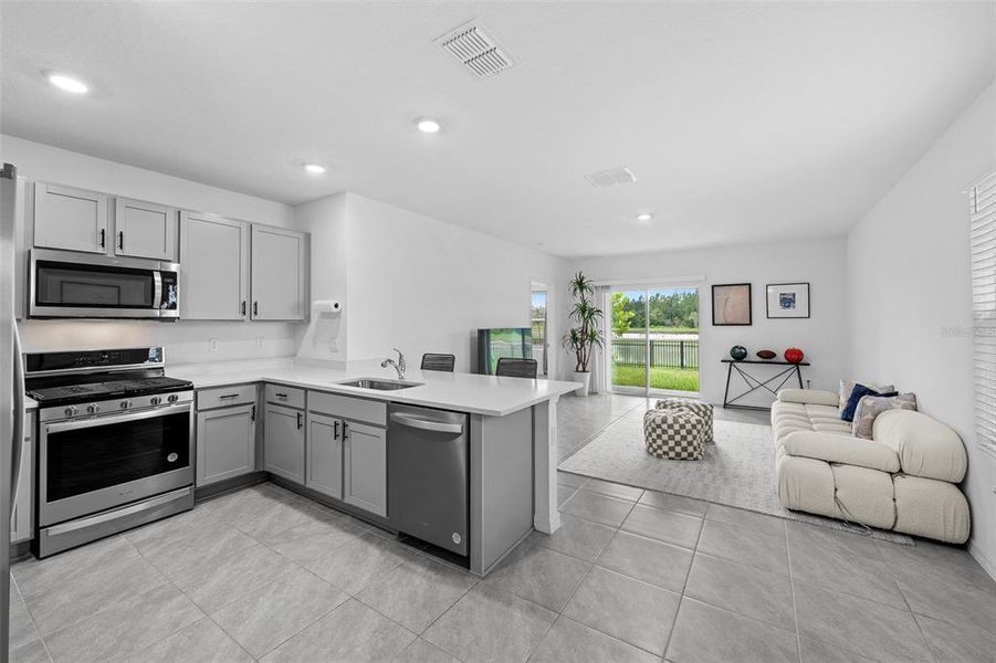 Furnished interior view inside a new home in Northwater at Two Rivers, Zephyrhills (Image 6).