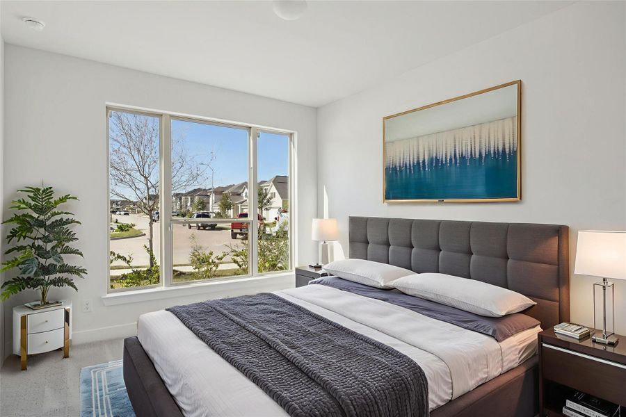 Secondary bedroom virtually staged so you can imagine the possibilities. Secondary bedroom virtually staged so you can imagine the possibilities.