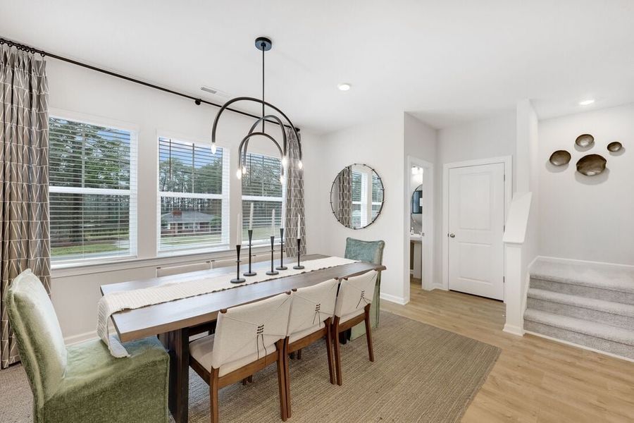 Furnished interior view inside a new home in Buffalo Townes, Garner (Image 11).