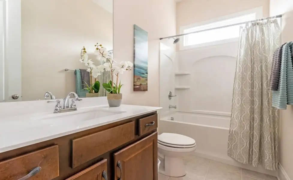 Representative furnished interior of a home built from the Muirfield by Greybrook Homes in Shepherds Trace, Clover (Image 10).