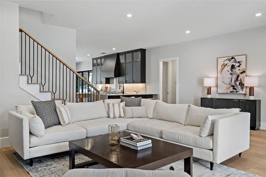 View looking from the fireplace