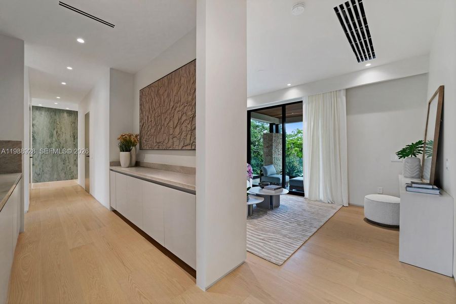 Furnished interior view inside a new home in , Miami (Image 54).