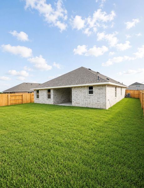 Exterior details and patio area of a home in River Ranch Trails, Dayton (Image 12). Exterior details and patio area of a home in River Ranch Trails, Dayton (Image 12).