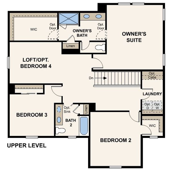 2D floor plan layout of this home in Brighton Crossings, Brighton, CO (Image 3).
