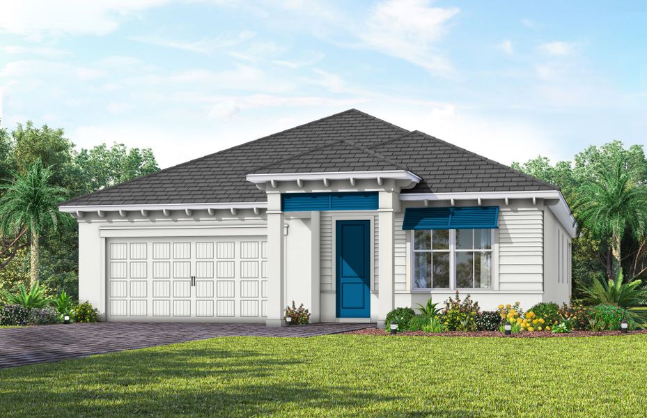 Representative exterior photo of a completed home built from the Coral by Pulte Homes in SeaFlower, Bradenton, FL (Image 20).