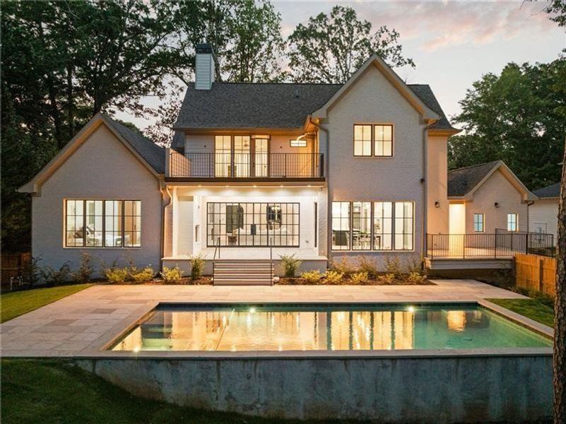 Front exterior of a new home in , Atlanta, GA, highlighting curb appeal (Image 29). Front exterior of a new home in , Atlanta, GA, highlighting curb appeal (Image 29).
