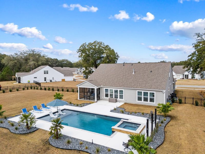 Exterior details and patio area of a home in , Johns Island (Image 3).