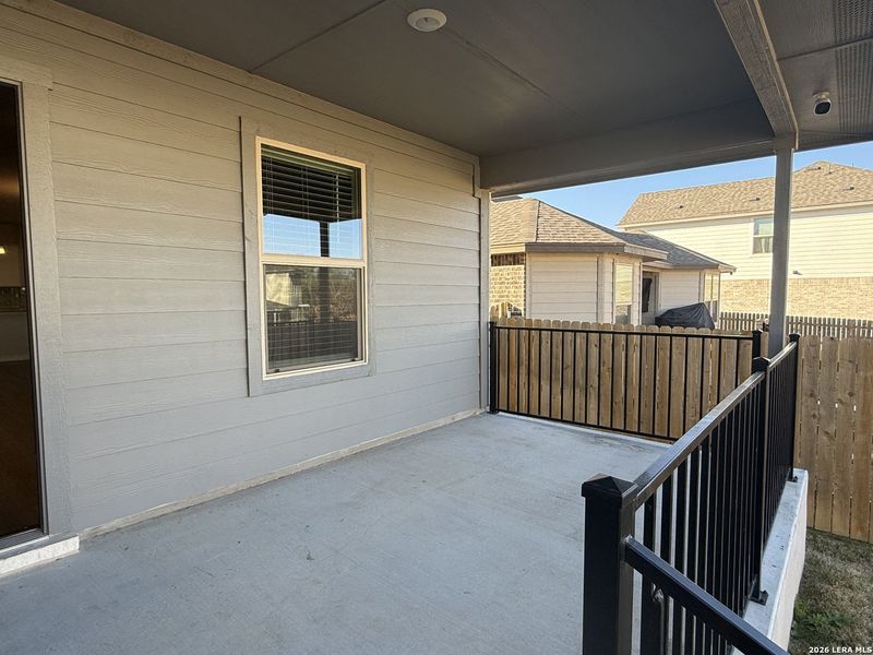 Exterior details and patio area of a home in , Belton (Image 26).