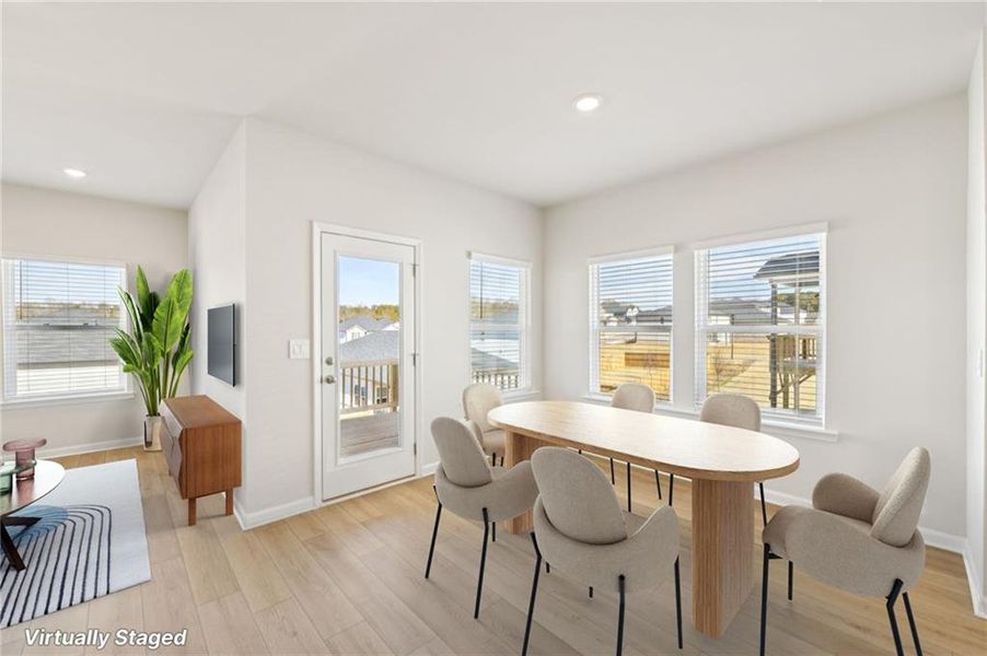 Furnished interior view inside a new home in Preserve at Mountain Creek, Pendergrass (Image 13).