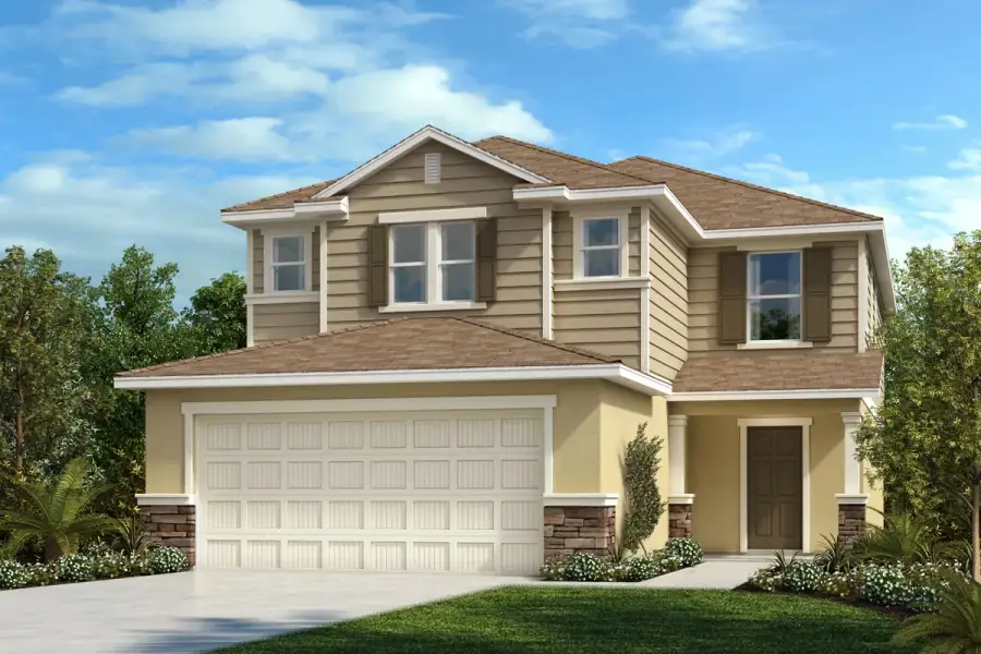 Exterior F with optional stone Exterior F with optional stone