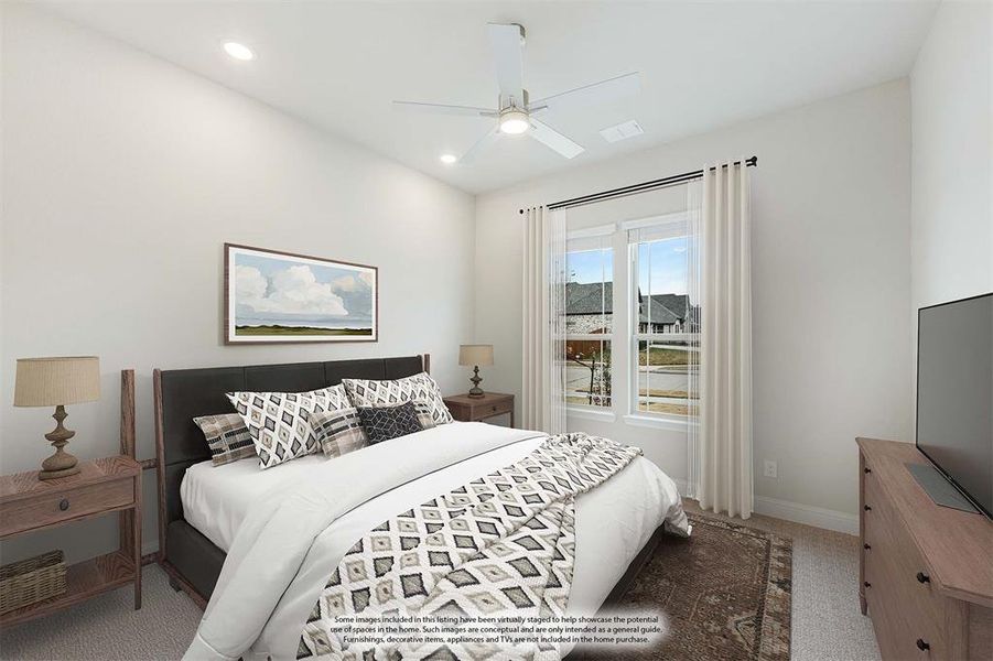 Furnished interior view inside a new home in Sunrise at Garden Valley, Waxahachie (Image 16).