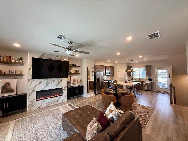 Furnished interior view inside a new home in , Mableton (Image 19).