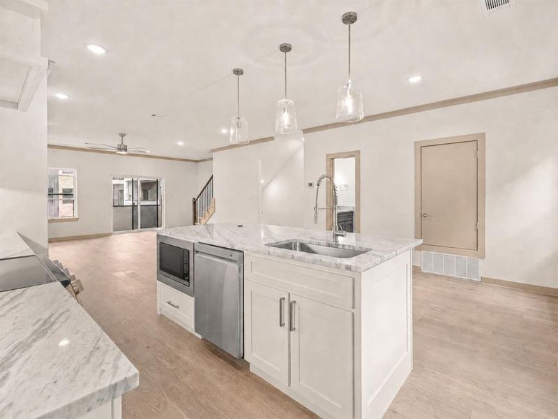 Furnished interior view inside a new home in , Fort Worth (Image 9).