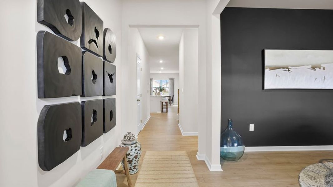 Representative furnished interior of a home built from the Salem by D.R. Horton in Palmetto Valley, Anderson (Image 7).