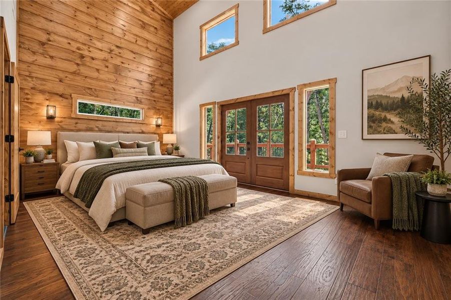Furnished interior view inside a new home in , Ellijay (Image 15).