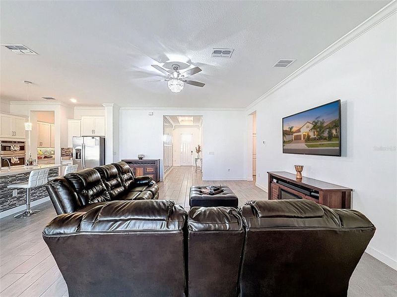 Furnished interior view inside a new home in Southshore Bay: The Estates, Wimauma (Image 16). Furnished interior view inside a new home in Southshore Bay: The Estates, Wimauma (Image 16).