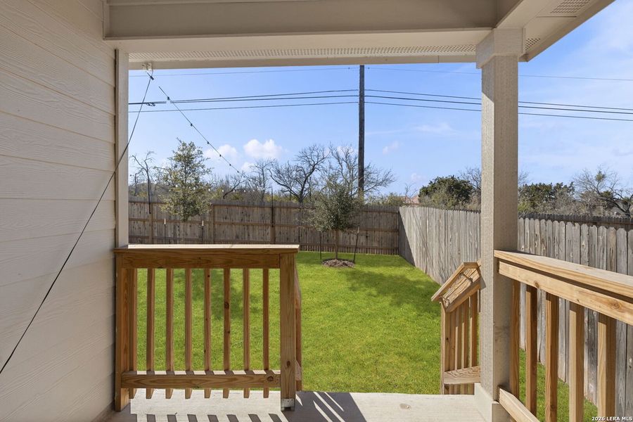 Exterior details and patio area of a home in The Canyons at Amhurst, San Antonio (Image 28).
