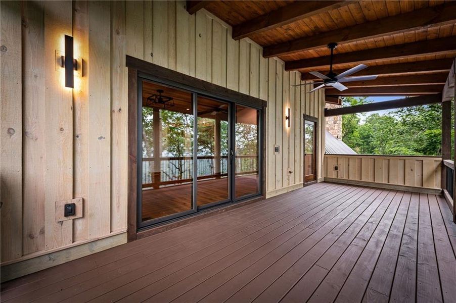 Exterior details and patio area of a home in , Ellijay (Image 4).