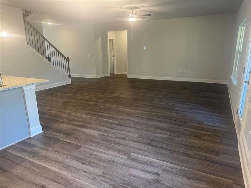 Spacious, unfurnished interior of a new home in The Fields of Walnut Creek, Pendergrass (Image 15).
