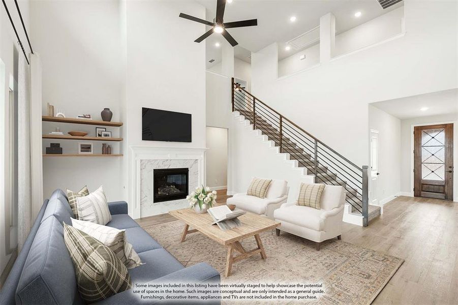 Furnished interior view inside a new home in Stone River Glen, Royse City (Image 20). Furnished interior view inside a new home in Stone River Glen, Royse City (Image 20).