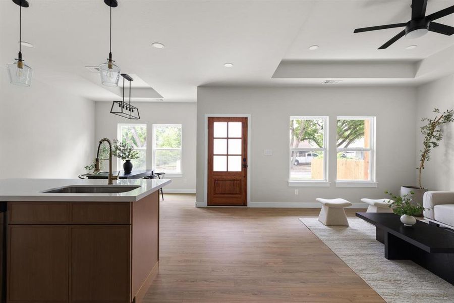 Furnished interior view inside a new home in , Fort Worth (Image 9).