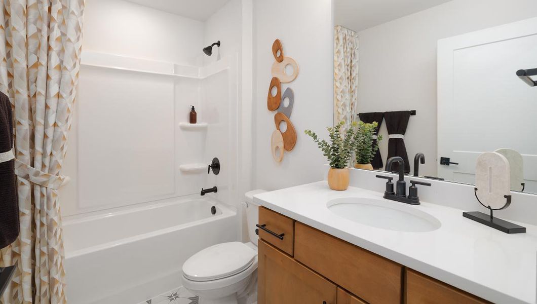 Furnished interior view inside a new home in Westport, York (Image 36).