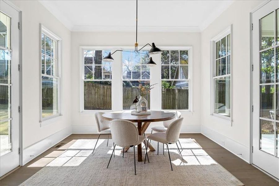 Furnished interior view inside a new home in , Atlanta (Image 34).