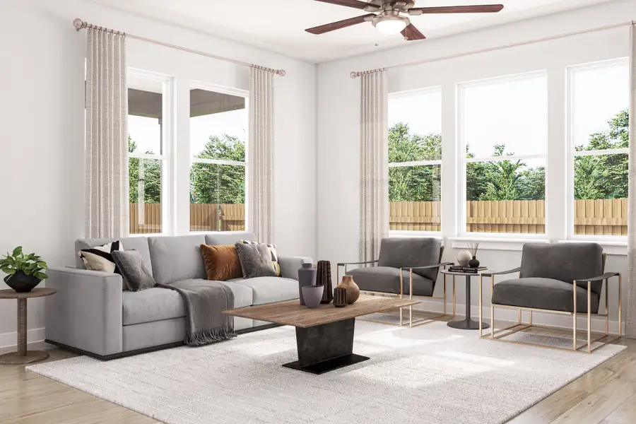 Furnished interior view inside a new home in Park Central, Georgetown (Image 6).