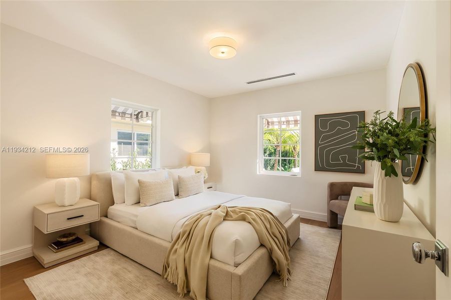 Furnished interior view inside a new home in , Coral Gables (Image 7). Furnished interior view inside a new home in , Coral Gables (Image 7).