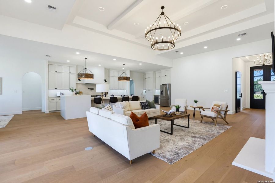 Furnished interior view inside a new home in , Bulverde (Image 13).