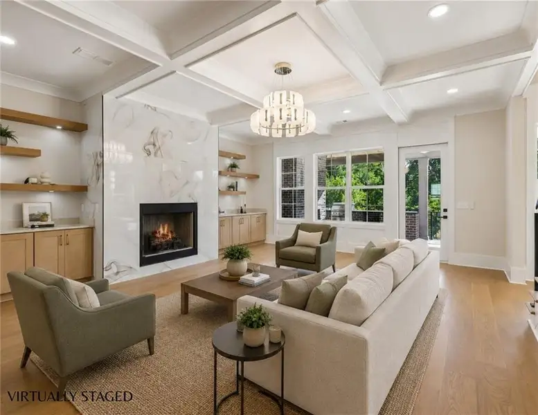 Furnished interior view inside a new home in , Buford (Image 17).