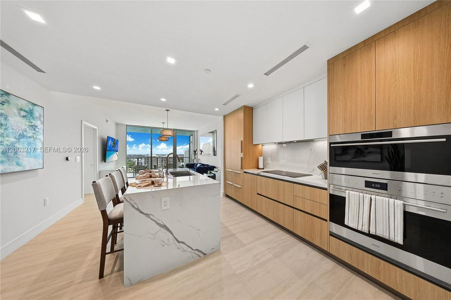 Furnished interior view inside a new home in , Miami (Image 10).