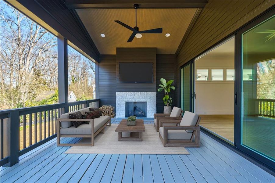 Furnished interior view inside a new home in , Atlanta (Image 10).