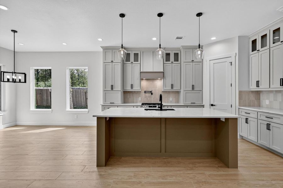 Furnished interior view inside a new home in , Crosby (Image 5).