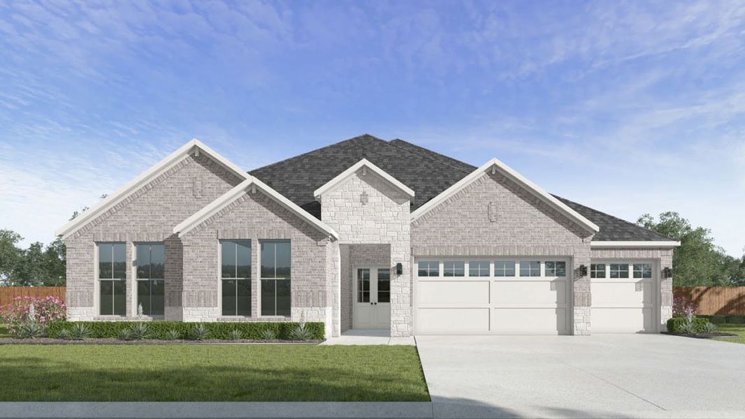 Representative exterior photo of a completed home built from the Portifino by D.R. Horton in Butlers Bend Estates, Pinehurst, TX (Image 26). Representative exterior photo of a completed home built from the Portifino by D.R. Horton in Butlers Bend Estates, Pinehurst, TX (Image 26).