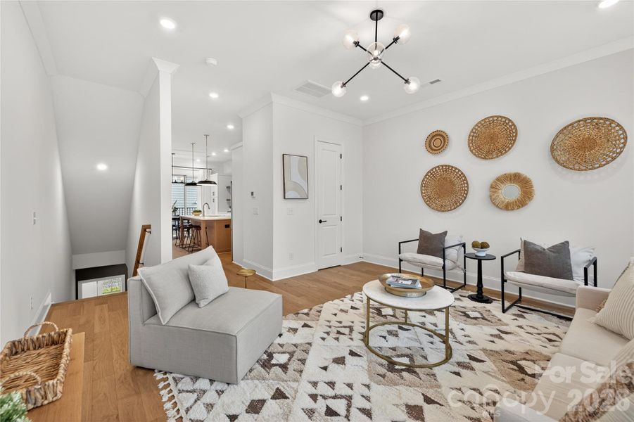 Furnished interior view inside a new home in , Charlotte (Image 9).